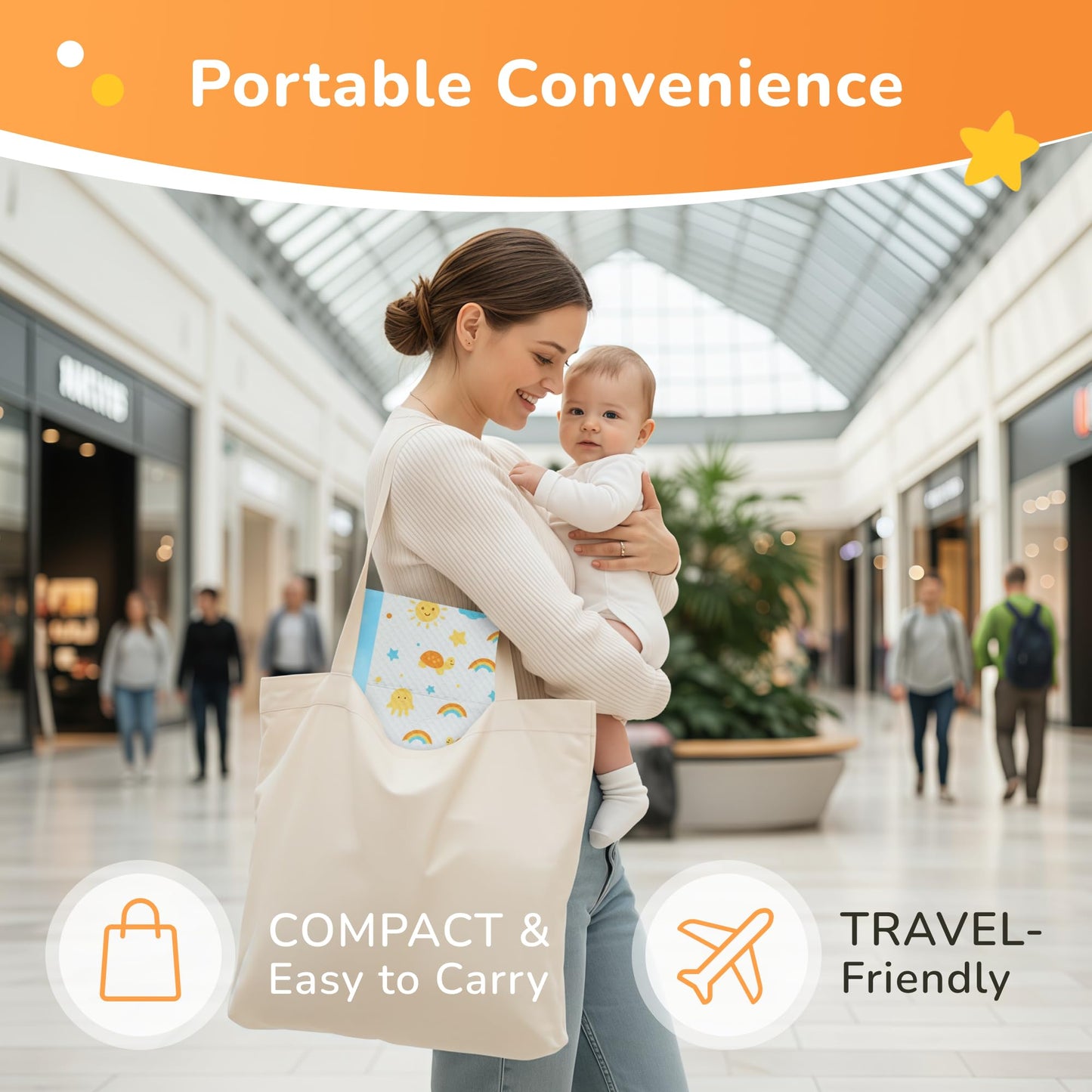 Disposable Baby Changing Pads Waterproof 50 Pack