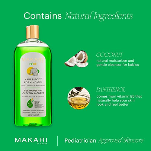 Baby Hair & Body Foaming Gel With Coconut Oil