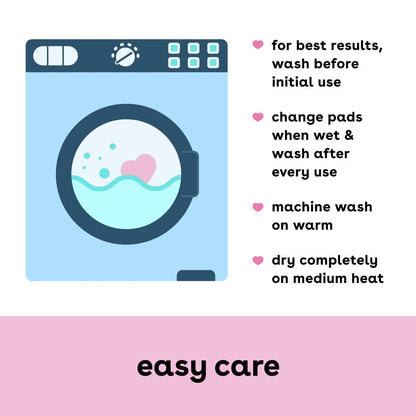 Reusable Leak-Proof Nursing Pads Pink
