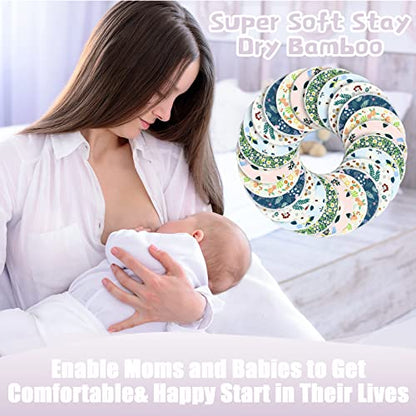 Reusable Bamboo Nursing Pads With Storage Bag