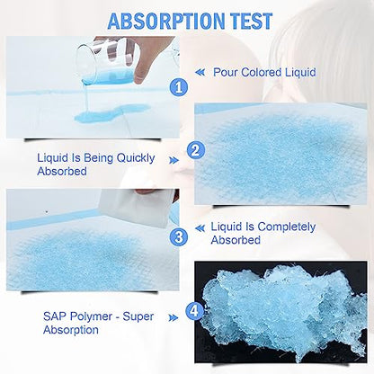 Disposable Baby Changing Pads Waterproof 100 Pack