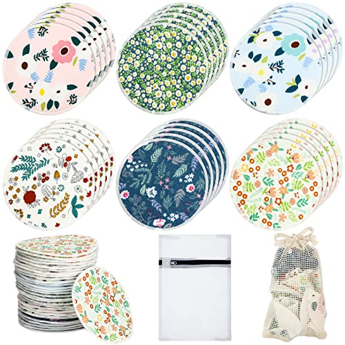 Reusable Bamboo Nursing Pads With Storage Bag