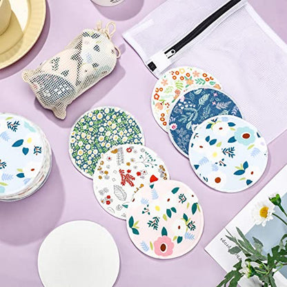 Reusable Bamboo Nursing Pads With Storage Bag