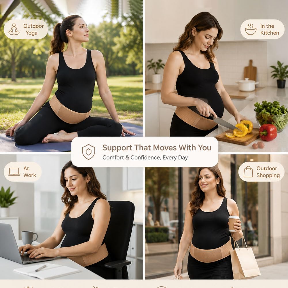 Maternity Support Belt Pregnancy Belly Band 2 Pack