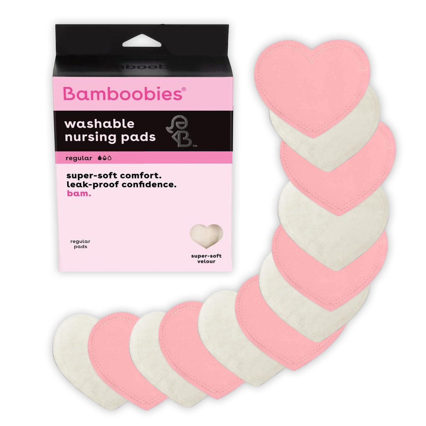 Reusable Leak-Proof Nursing Pads Pink