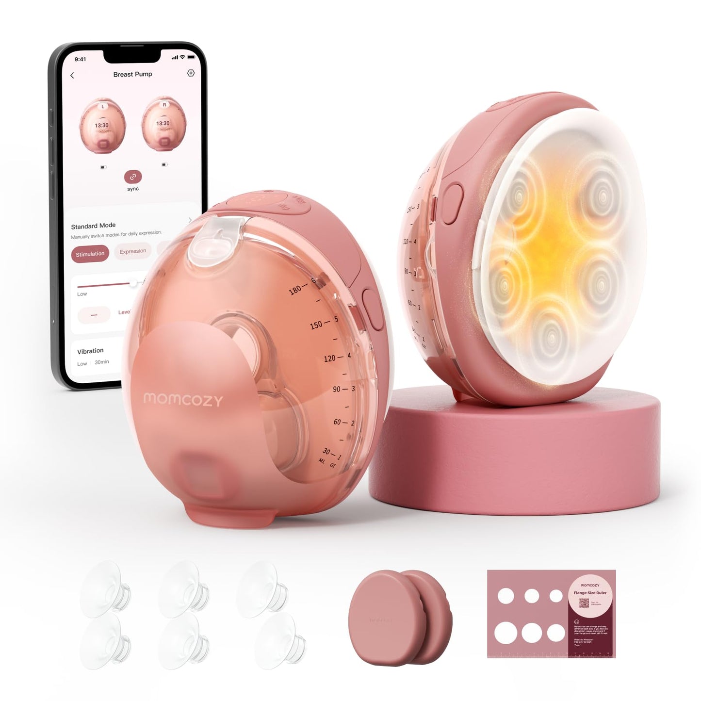 Hands-Free Smart Breast Pump With App Control