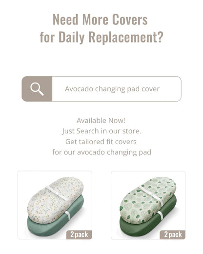 Muslin Baby Changing Pad Waterproof Foam Liner