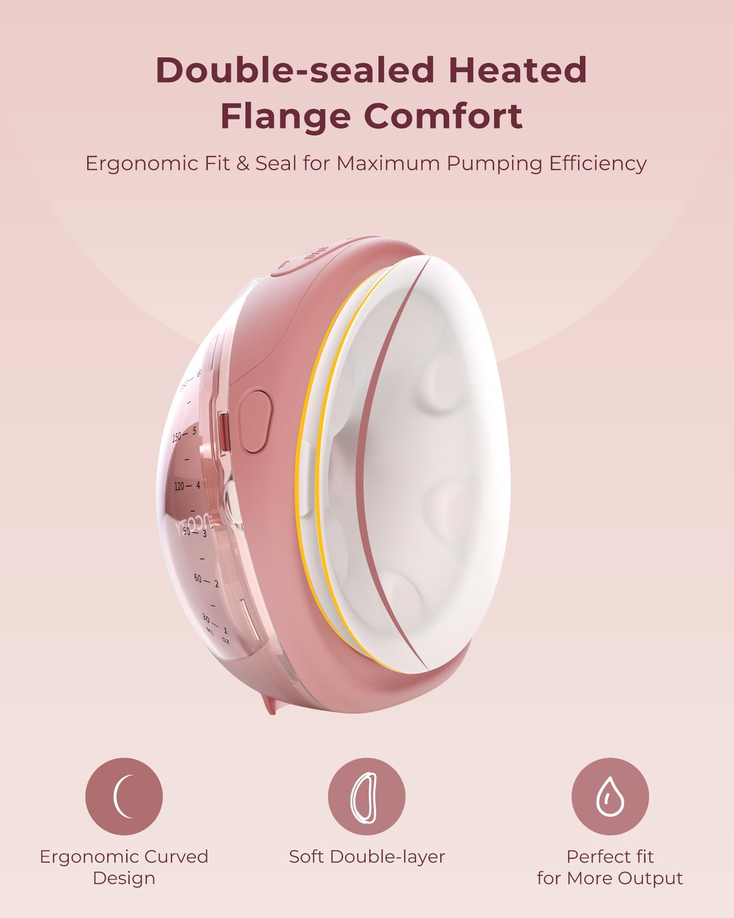 Hands-Free Smart Breast Pump With App Control