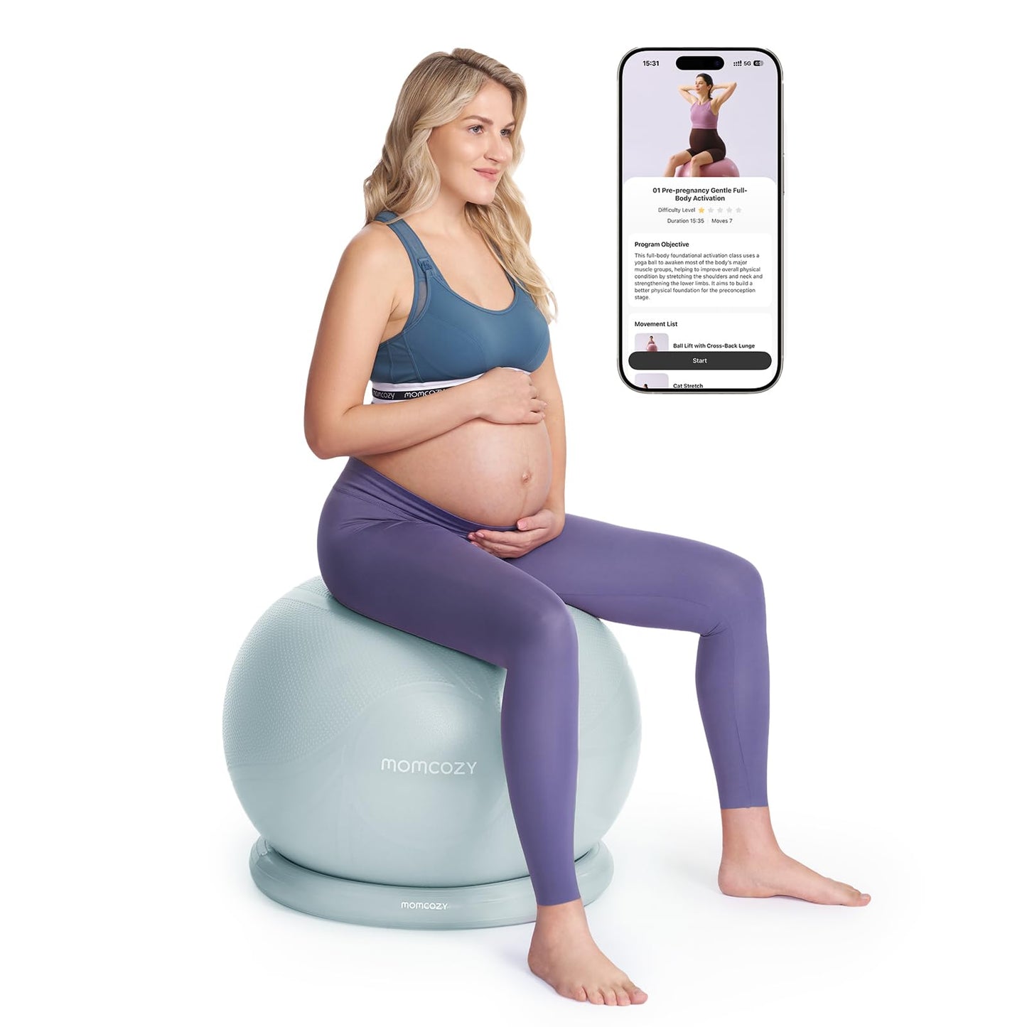 Pregnancy Birthing Ball Set Anti Burst Exercise Ball