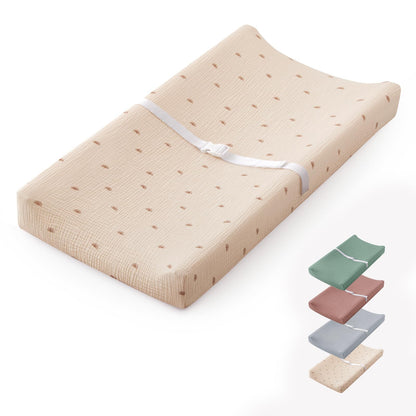 Muslin Baby Changing Pad Waterproof Foam Liner