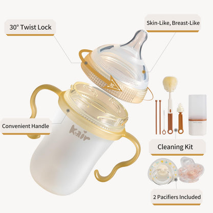 Silicone Anti-Colic Baby Bottle Set 8oz