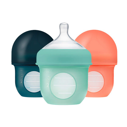 Boon Nursh Reusable Silicone Pouch Baby Bottles