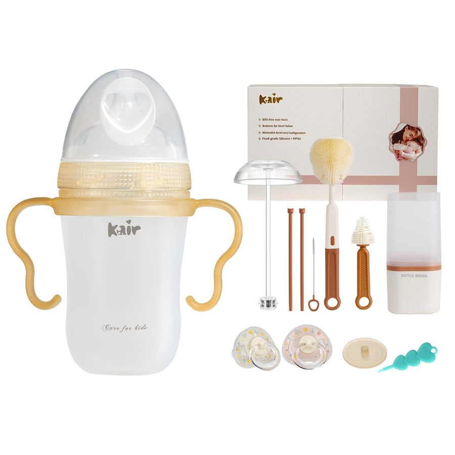 Silicone Anti-Colic Baby Bottle Set 8oz