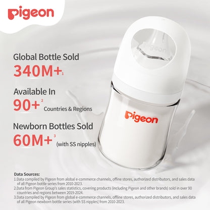 Wide Neck Nursing Bottle Easy Clean Design