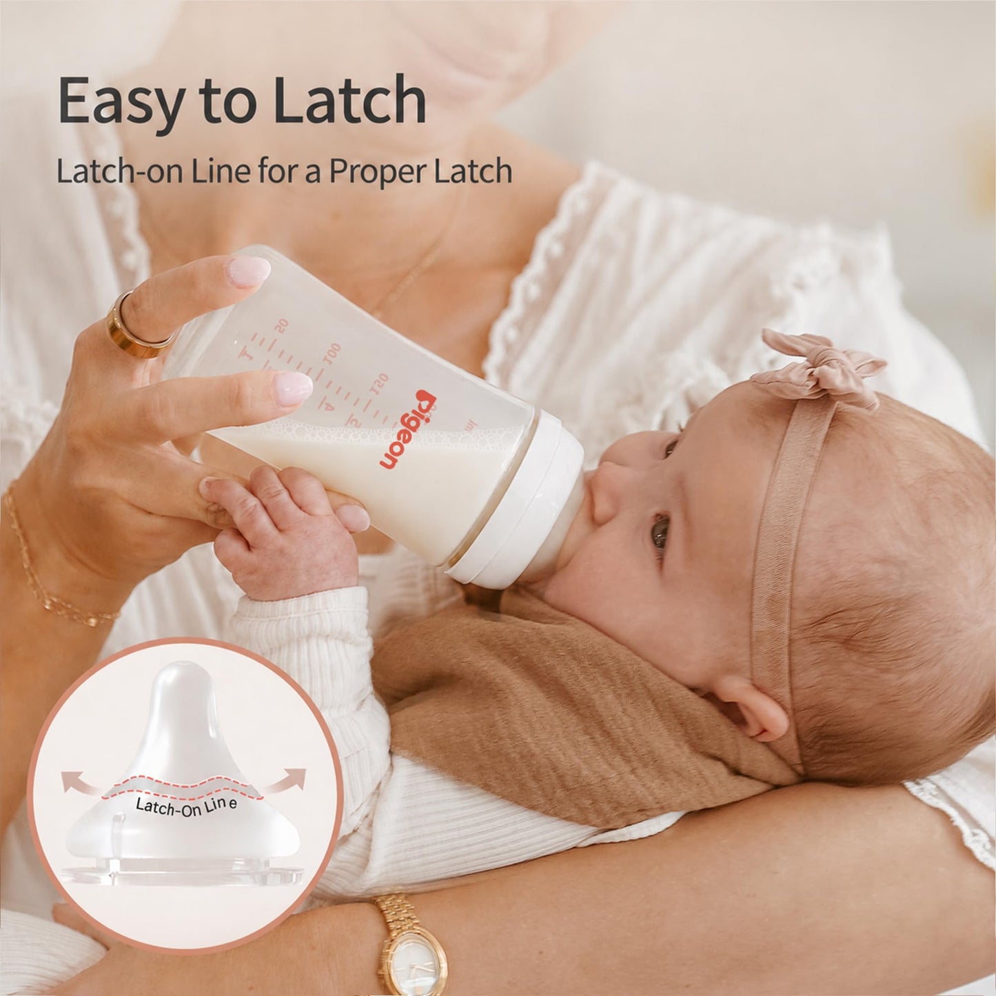 Wide Neck Nursing Bottle Easy Clean Design
