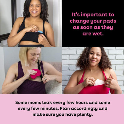 Reusable Leak-Proof Nursing Pads Pink