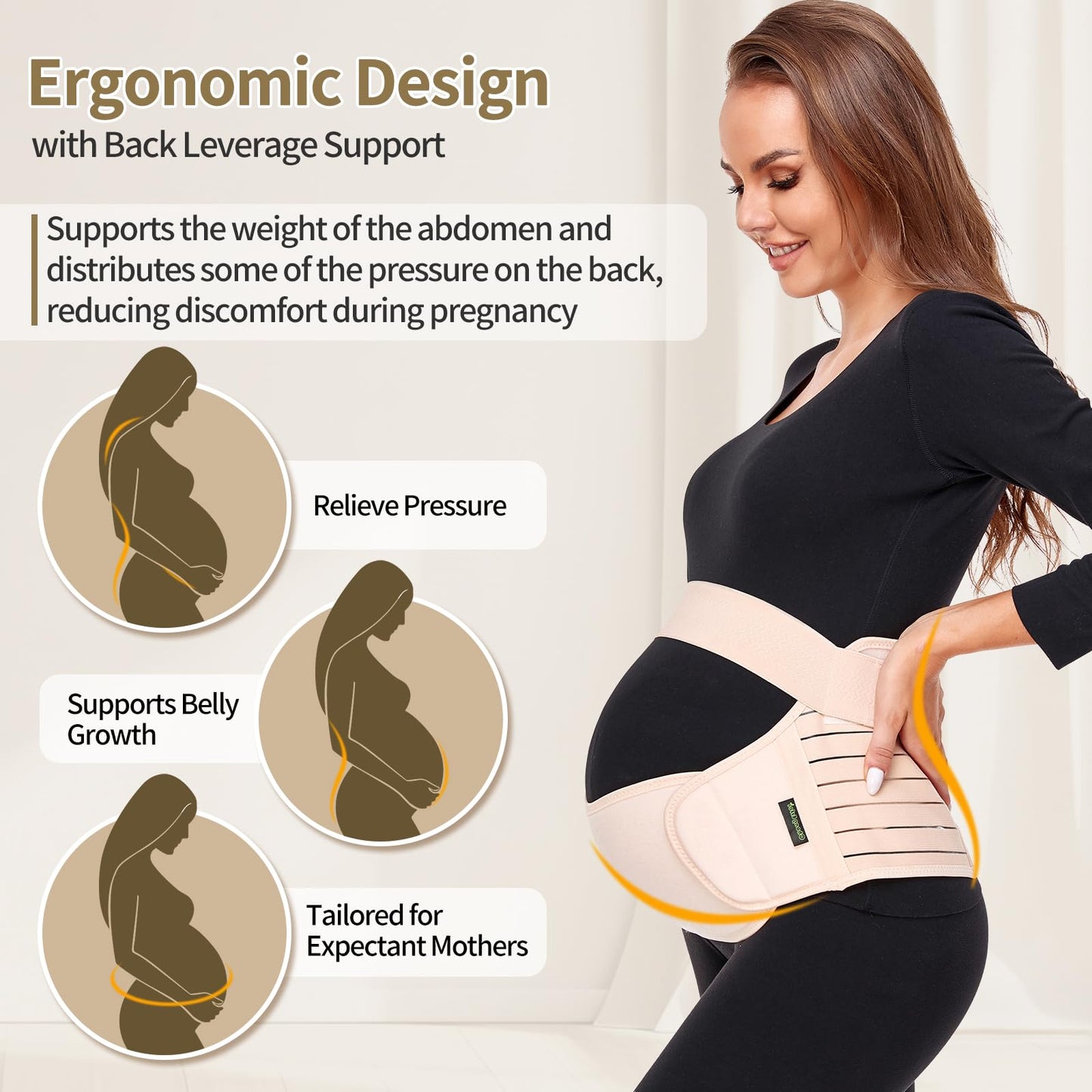 3 in 1 Maternity Support Belt Pregnancy Belly Band