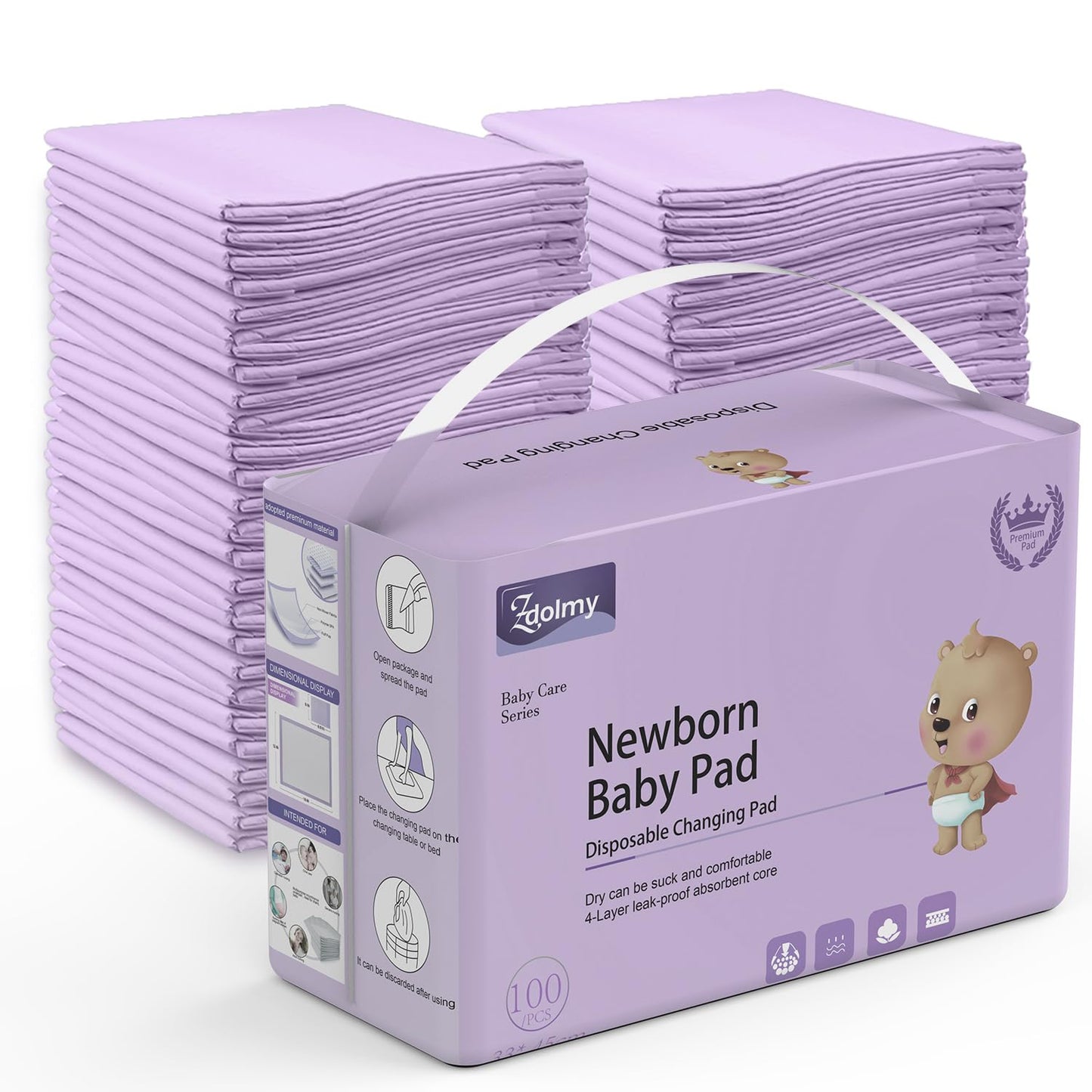Disposable Changing Pad Liners Soft Waterproof Absorbent
