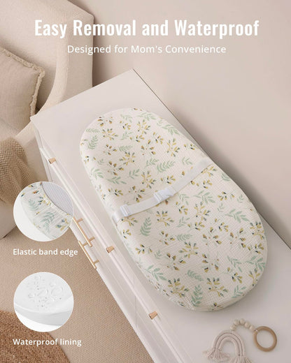 Muslin Baby Changing Pad Waterproof Foam Liner