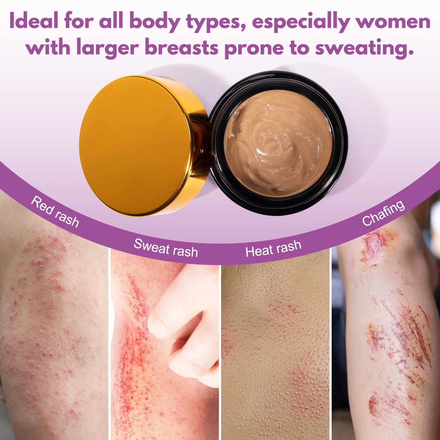 Under Breast Rash Relief Cream With Tea Tree Oil