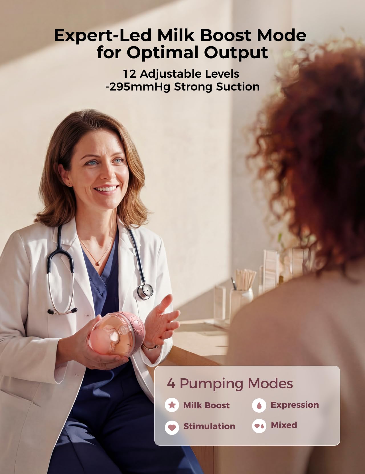 Hands-Free Smart Breast Pump With App Control