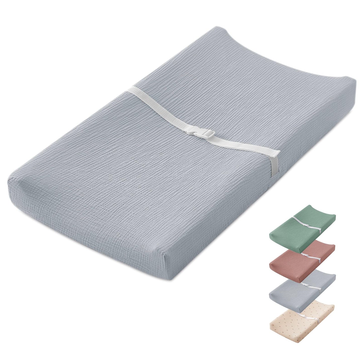 Muslin Baby Changing Pad Waterproof Foam Liner