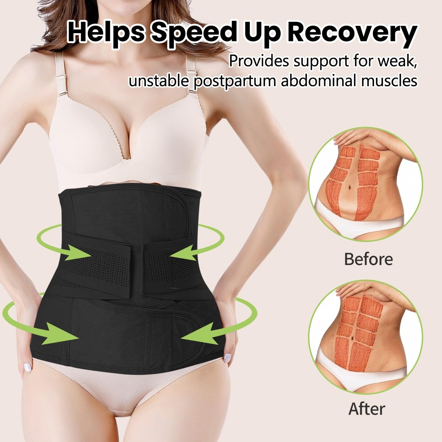 Postpartum C Section Recovery Belly Support Wrap
