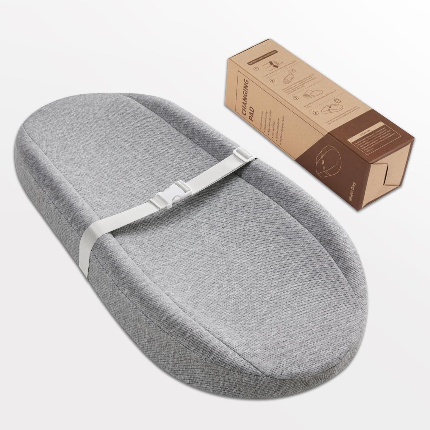 Muslin Baby Changing Pad Waterproof Foam Liner