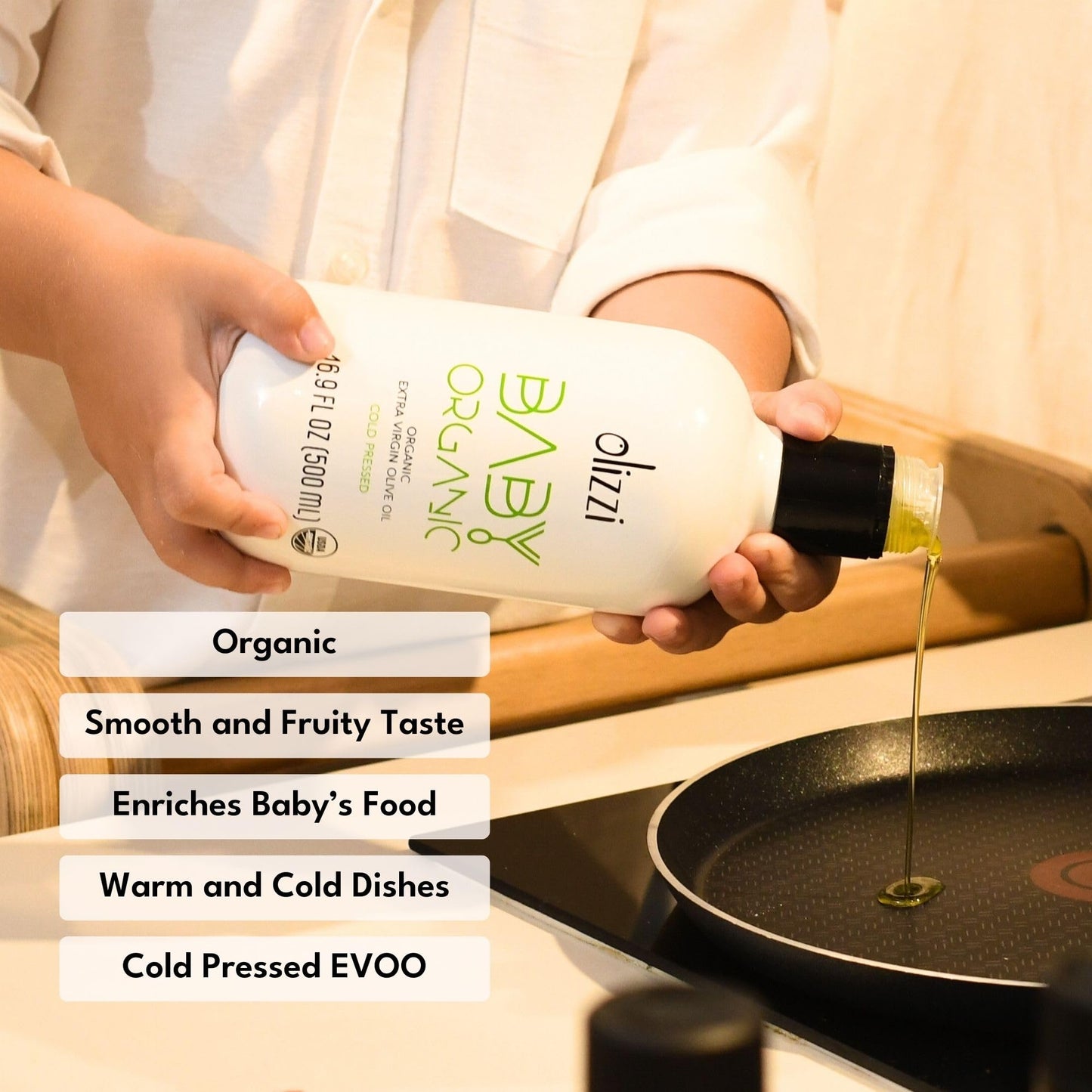 Organic Baby Olive Oil Cold Pressed 16.9oz