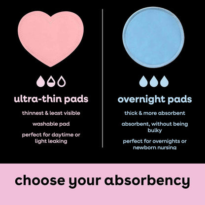 Reusable Leak-Proof Nursing Pads Pink