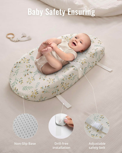 Muslin Baby Changing Pad Waterproof Foam Liner