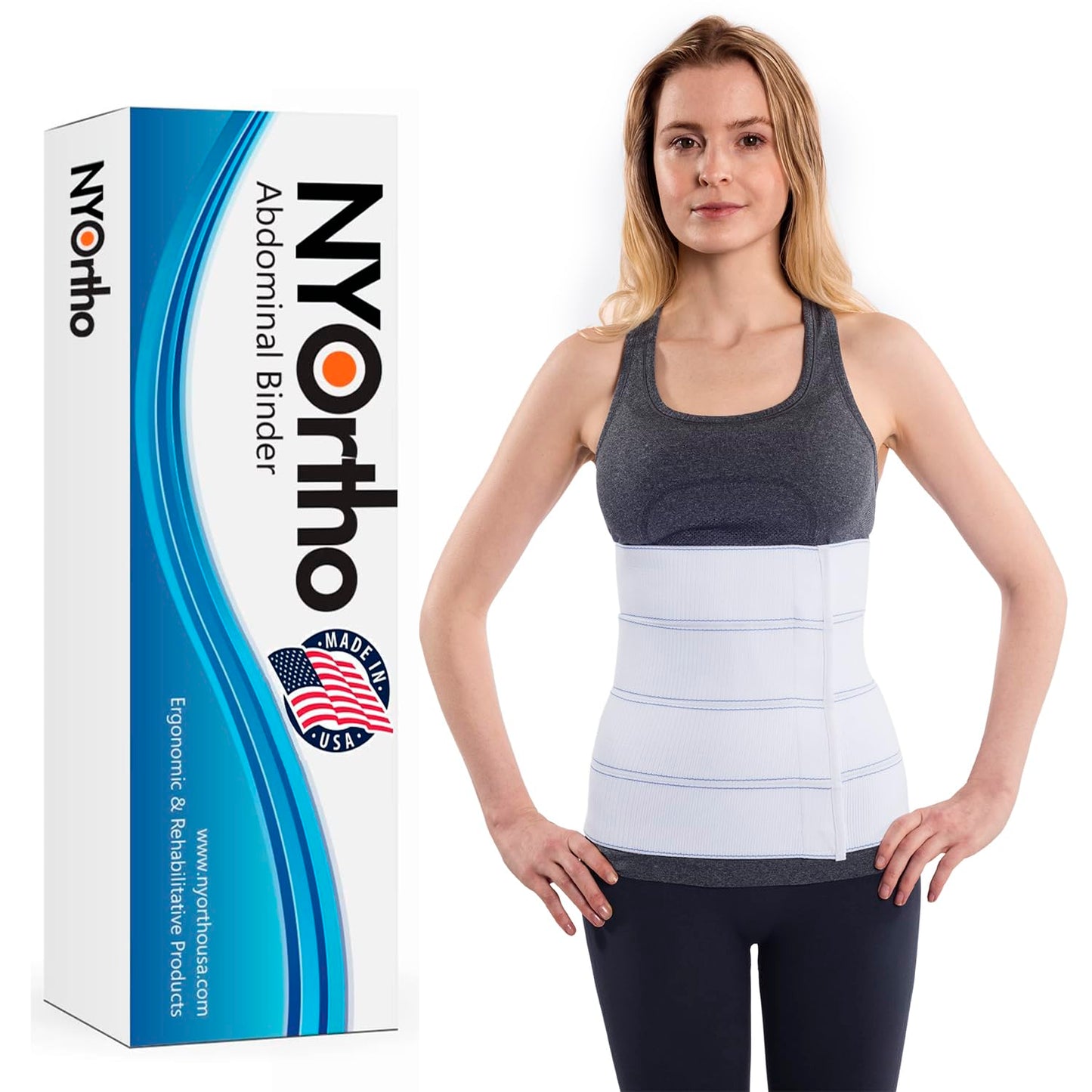 Abdominal Binder Lower Waist Support Compression Wrap