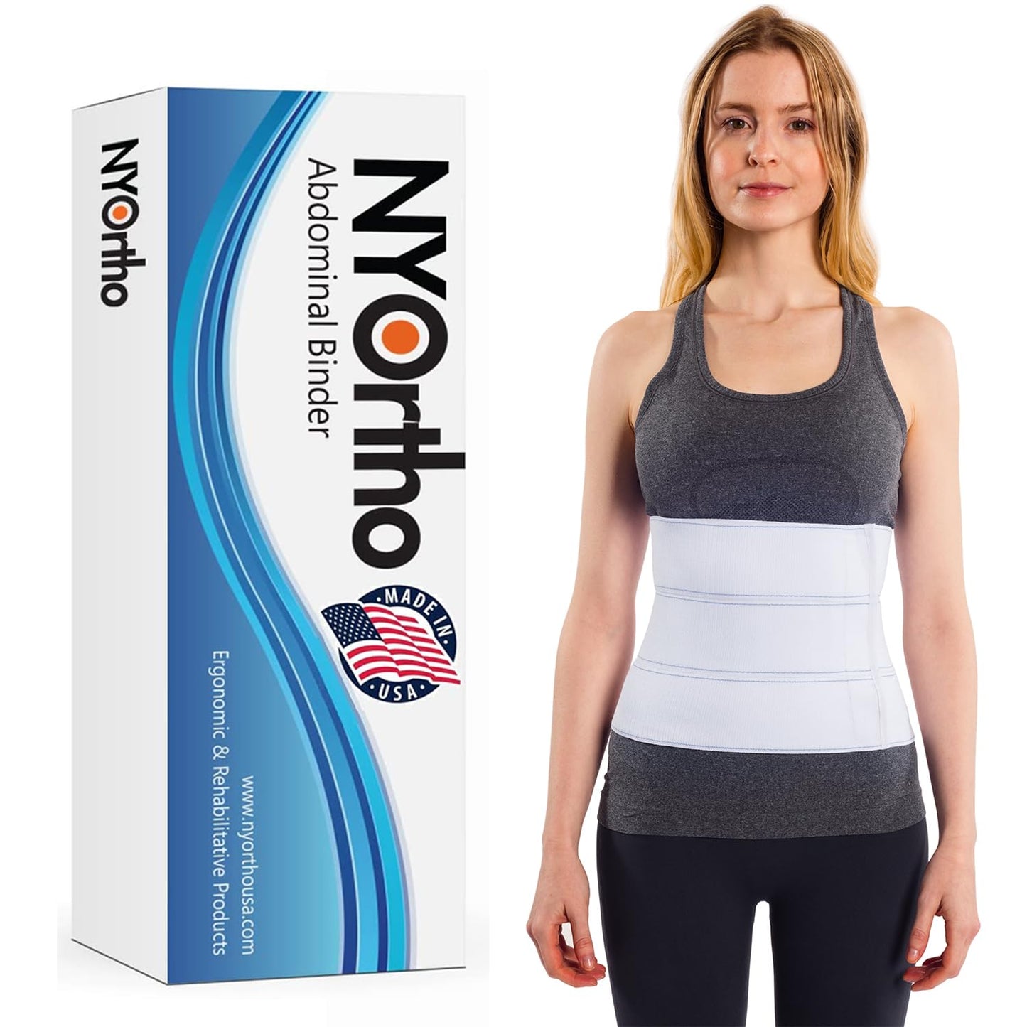 Abdominal Binder Lower Waist Support Compression Wrap