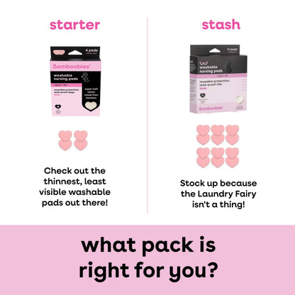 Reusable Leak-Proof Nursing Pads Pink