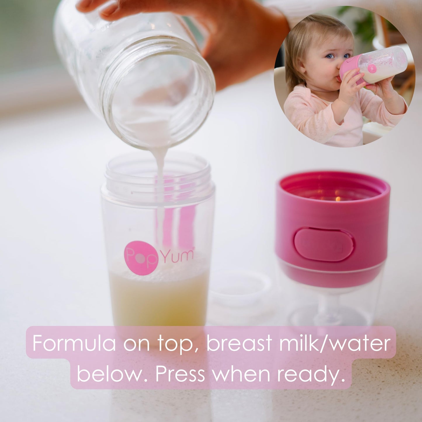 Anti-Colic Formula Mixing Baby Bottles Set