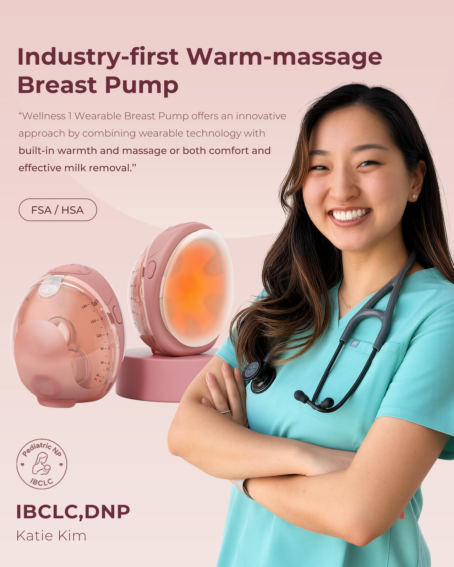 Hands-Free Smart Breast Pump With App Control
