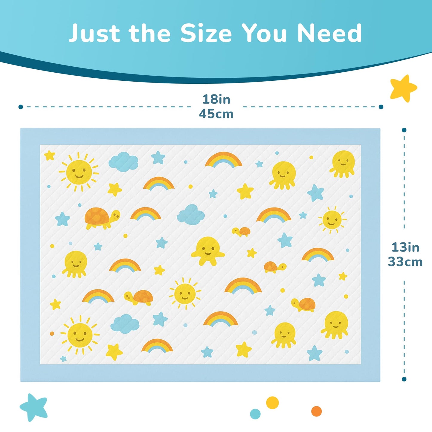 Disposable Baby Changing Pads Waterproof 50 Pack