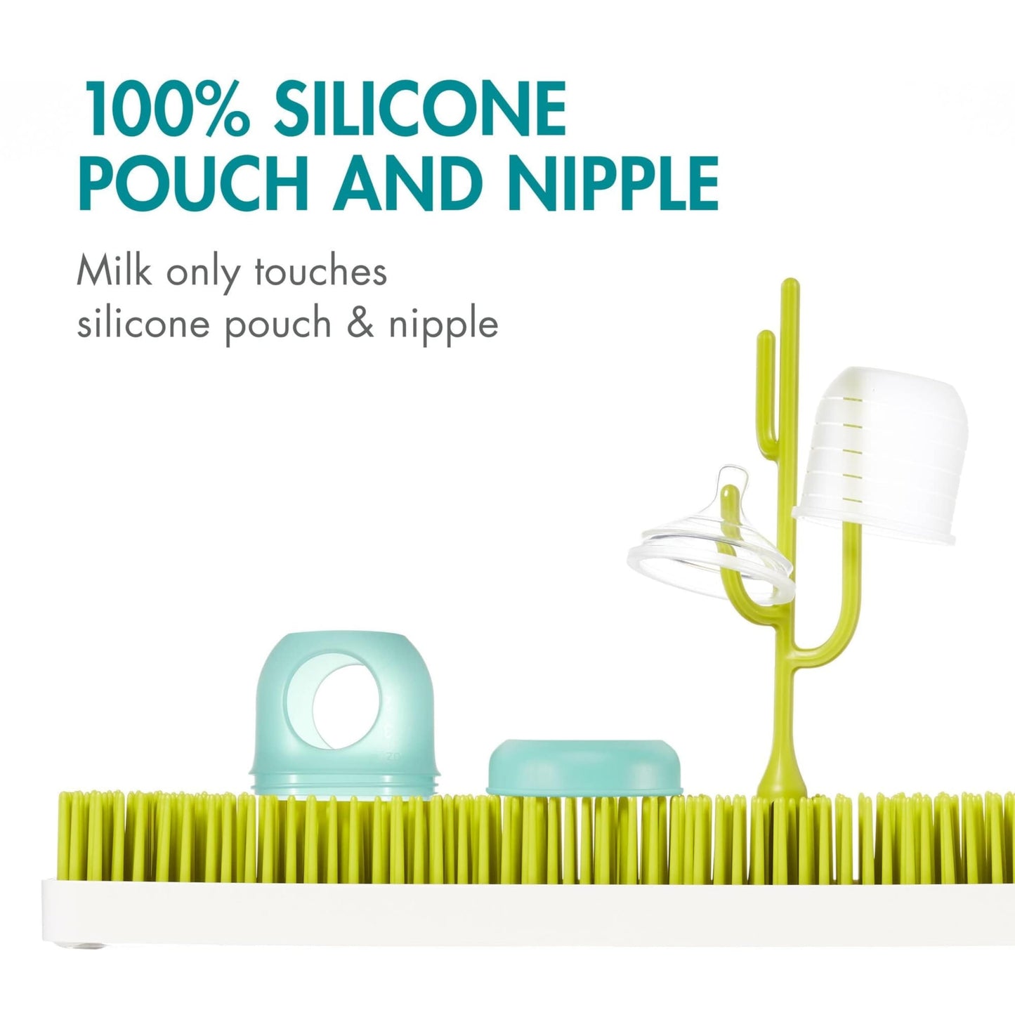 Boon Nursh Reusable Silicone Pouch Baby Bottles