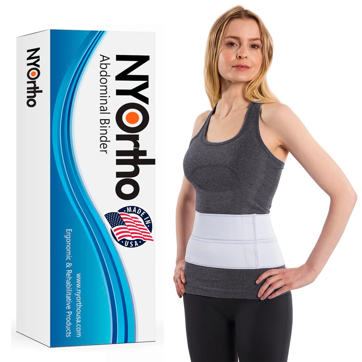 Abdominal Binder Lower Waist Support Compression Wrap