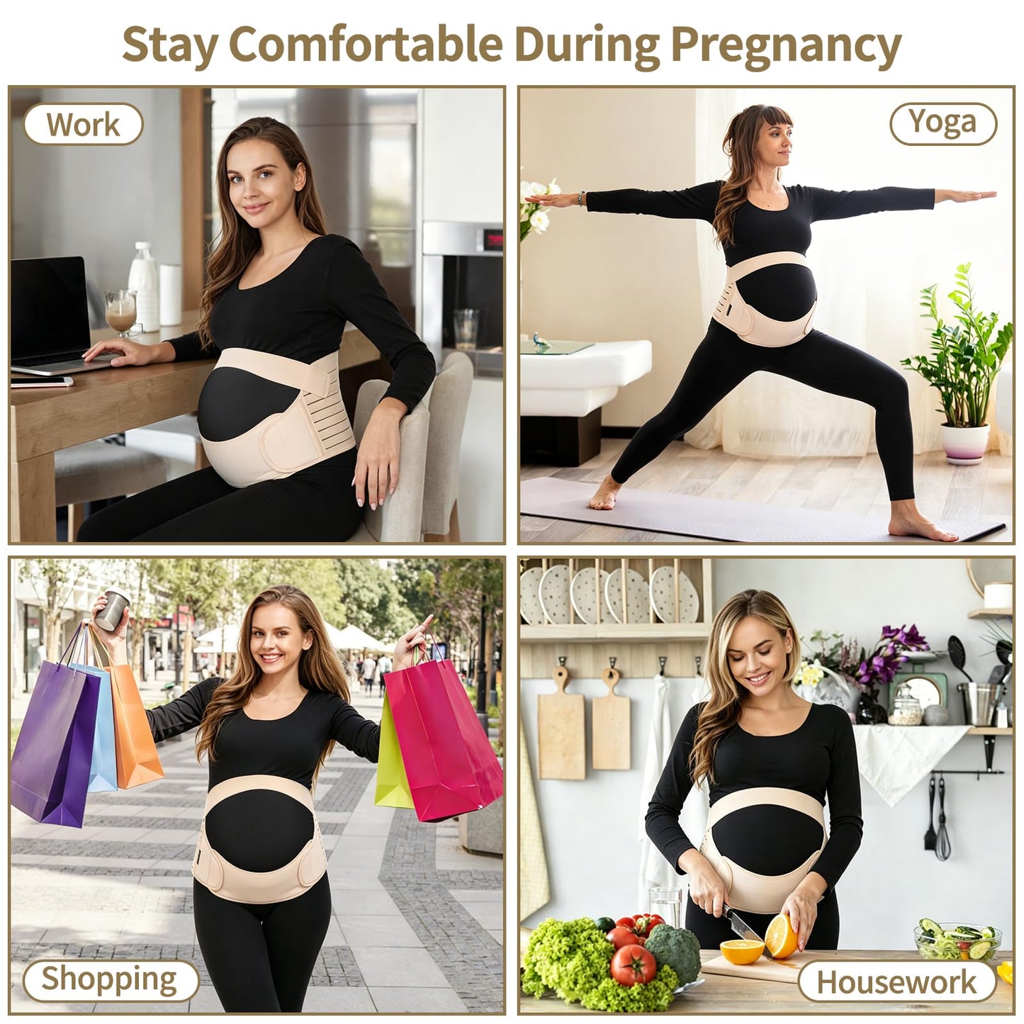 3 in 1 Maternity Support Belt Pregnancy Belly Band