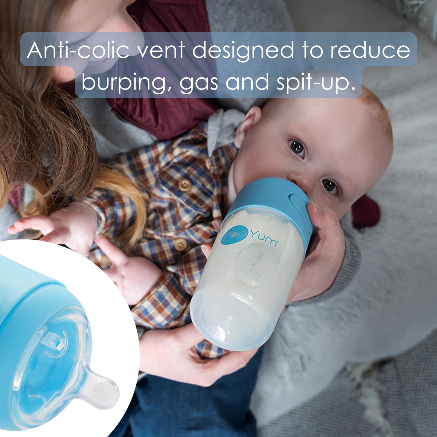 Anti-Colic Formula Mixing Baby Bottles Set