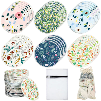 Reusable Bamboo Nursing Pads With Storage Bag