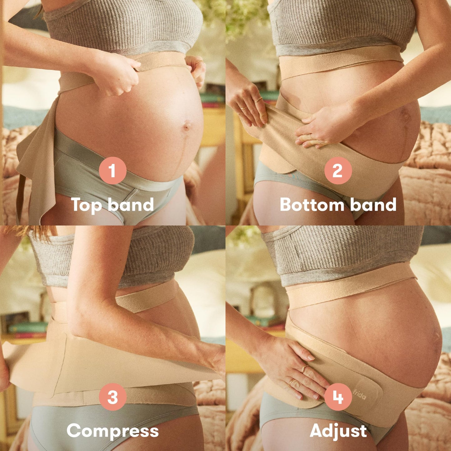 Frida Mom Dual Support Pregnancy Belly Band S/M