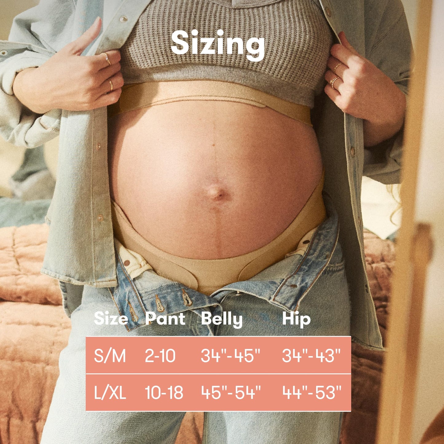 Frida Mom Dual Support Pregnancy Belly Band S/M